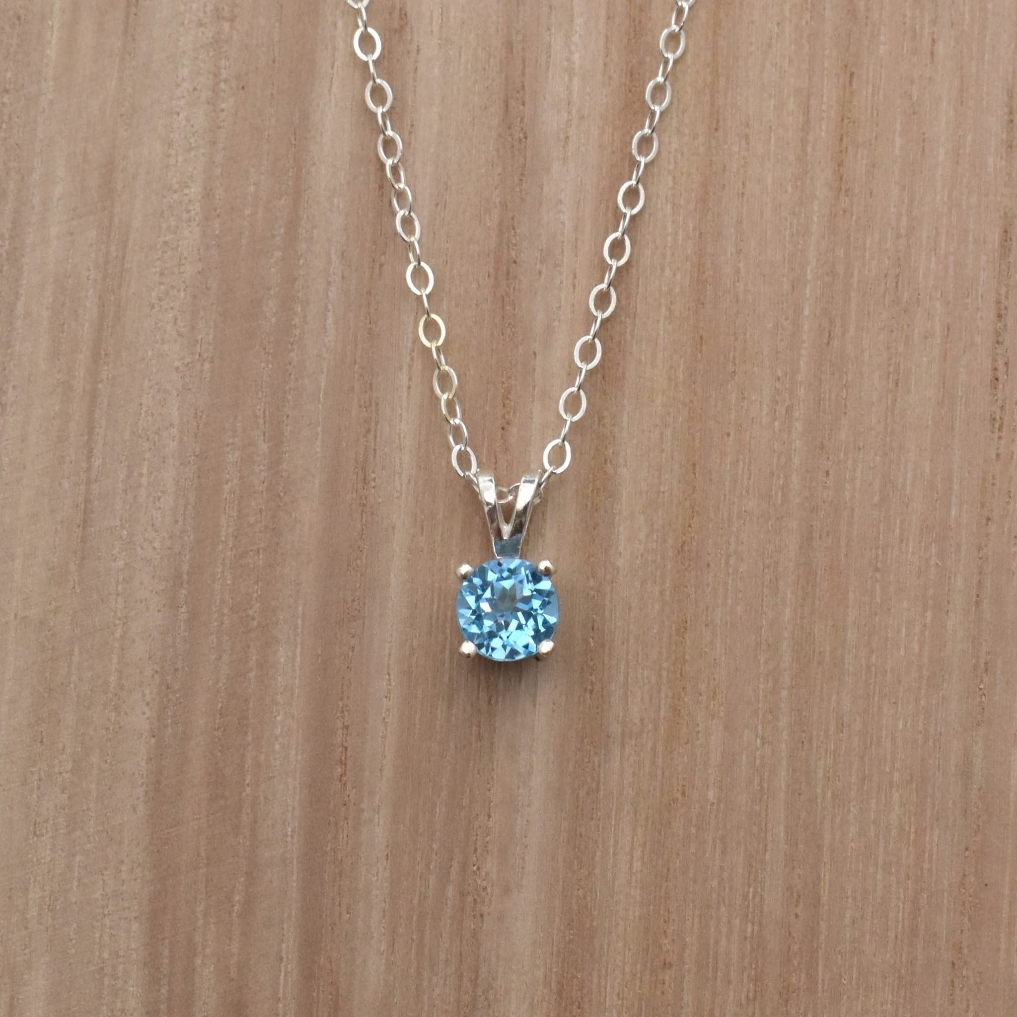 Blue Topaz Necklace in Sterling Silver – All Danae